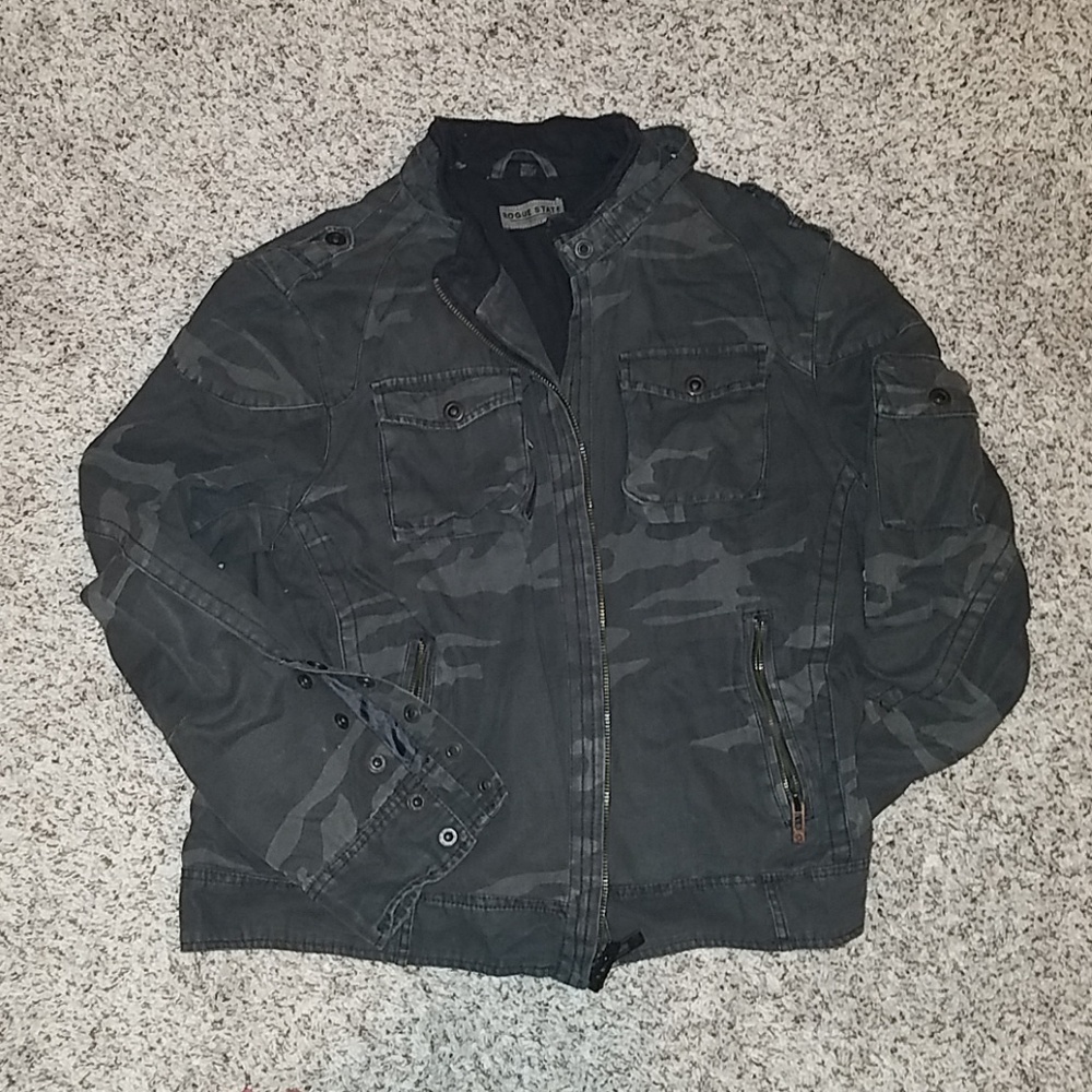 Grey Military Jacket